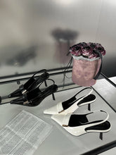 LBSFY  -  Pointed Toe Women Sandals 2024 New Arrivals Fashion Outside Back Strap Thin High Heels 2024 New Arrivals Party Pumps Black White